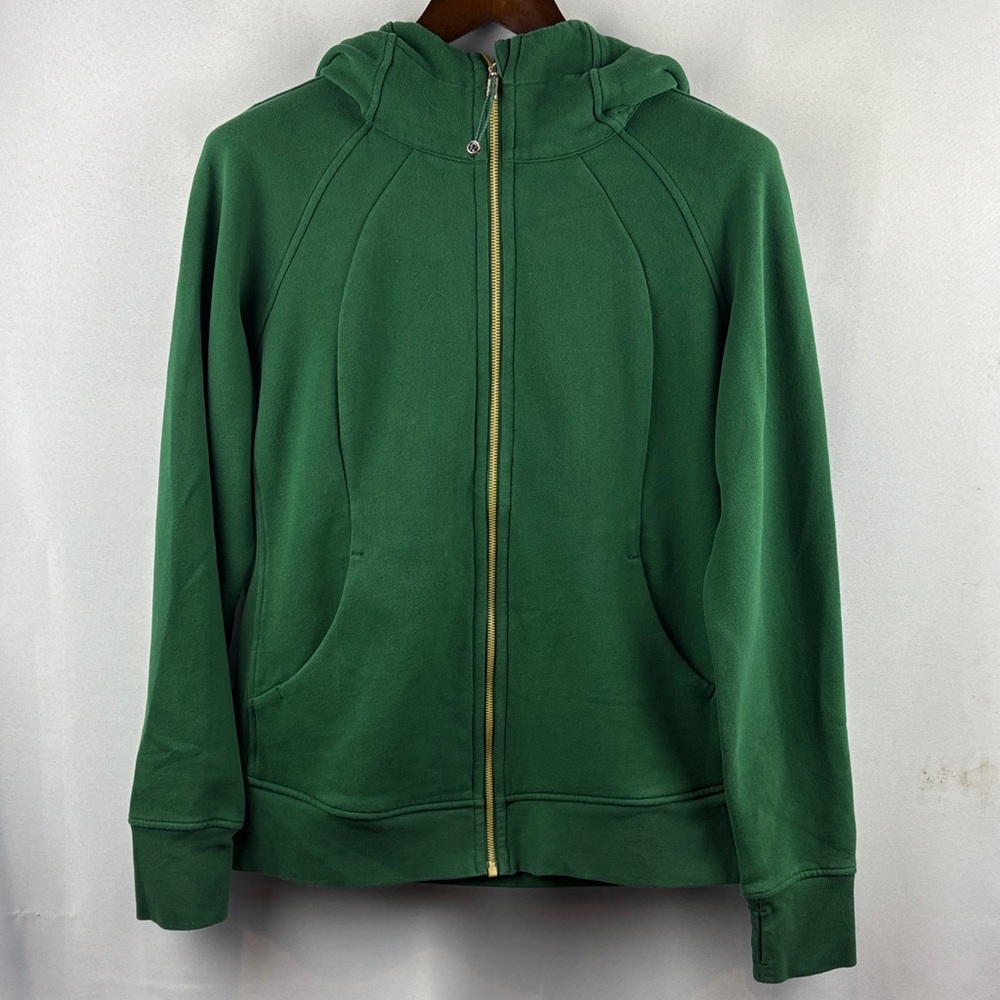 lululemon athletica Forest Green Hoodie Jacket Size 14